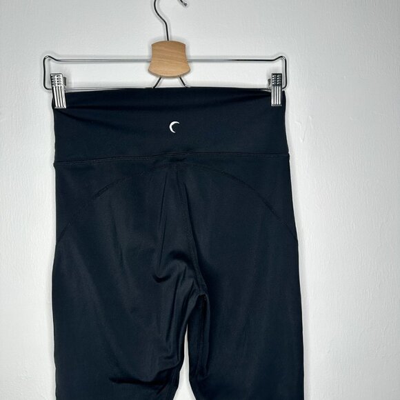 Zyia Active Black Part Ribbed High Rise Leggings Size 8/10 - Picture 3 of 4